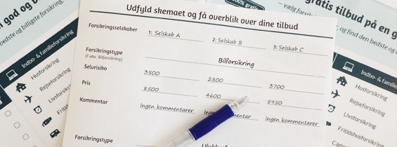 De 3 vigtigste ting, når du sammenligner forsikringstilbud
